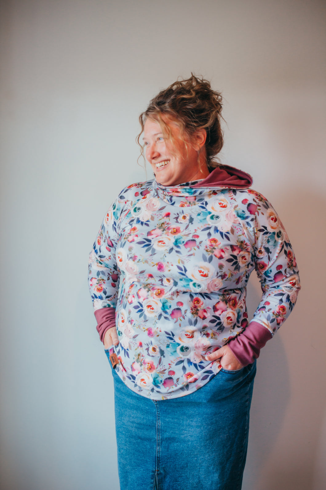 Misty Floral Mama Hoodie
