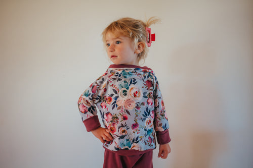 Misty Floral Grow-With-Me Hoodie