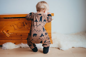 Baby Bear Bamboo Romper-No Hood