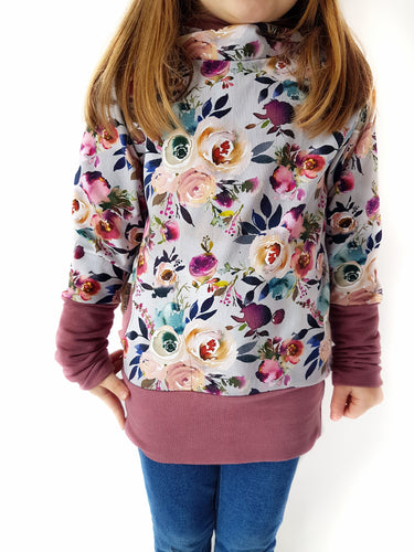 Misty Floral Grow-With-Me Hoodie