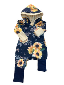 Sunflower Grow-With-Me Romper