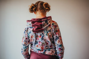 Misty Floral Grow-With-Me Hoodie