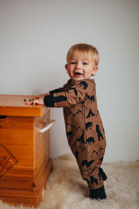 Baby Bear Bamboo Romper-No Hood