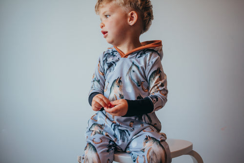 Horse Bamboo Romper
