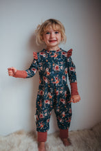 Vintage Floral Bamboo Romper-No Hood