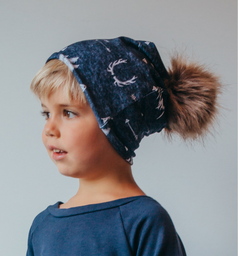 Navy Adventure Bamboo Toque