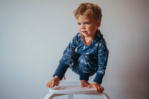Navy Adventure Bamboo Romper