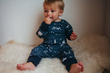 Navy Adventure Bamboo Romper-No Hood