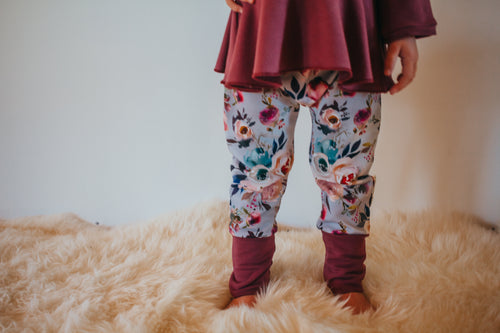 Misty Floral Bamboo Joggers