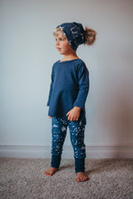 Navy Hi-Lo Tee-Bamboo