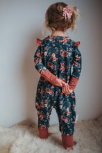 Vintage Floral Bamboo Romper-No Hood