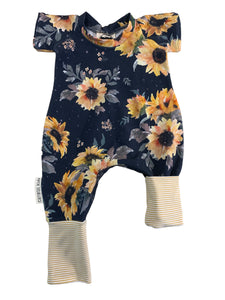 Sunflower Sleeve Romper