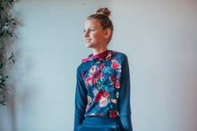 Rose Garden Bamboo Grow-With-Me Hoodie