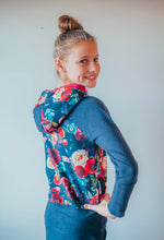 Rose Garden Bamboo Grow-With-Me Hoodie