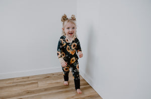 Sunflower Grow-With-Me Romper