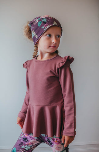 Lavender Bamboo Peplum