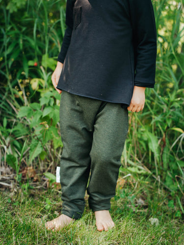 Heathered Forest Green Bamboo Joggers